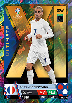 Antoine Griezmann France Topps Match Attax EURO 2024 Ultimate XI #UXI10
